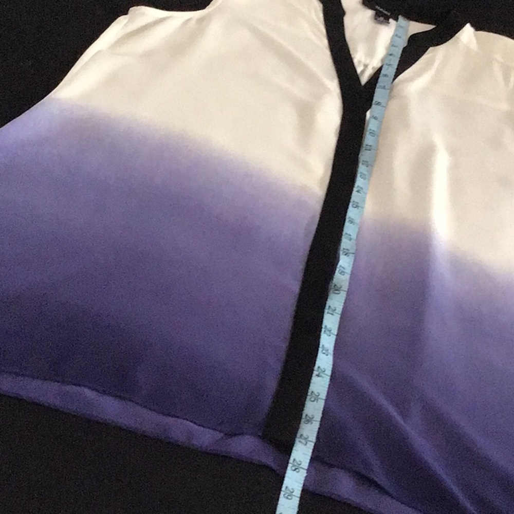 Alfani - woman’s Sleeveless Ombre Top - Black, off white and Purple - Picture 4 of 8